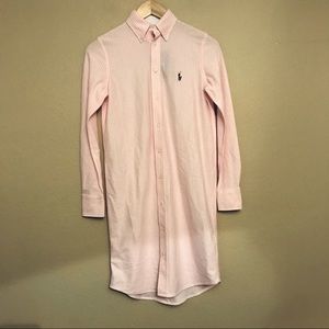 NWT Ralph Lauren Striped Knit Oxford Shirt Dress